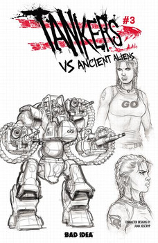 TANKERS VS ANCIENT ALIENS # 3 (OF 4) CVR C JUAN JOSE RYP DESIGN VAR